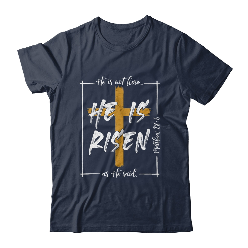 He Is Risen Easter Christian Cross Men Women Kids Shirt & Hoodie | teecentury