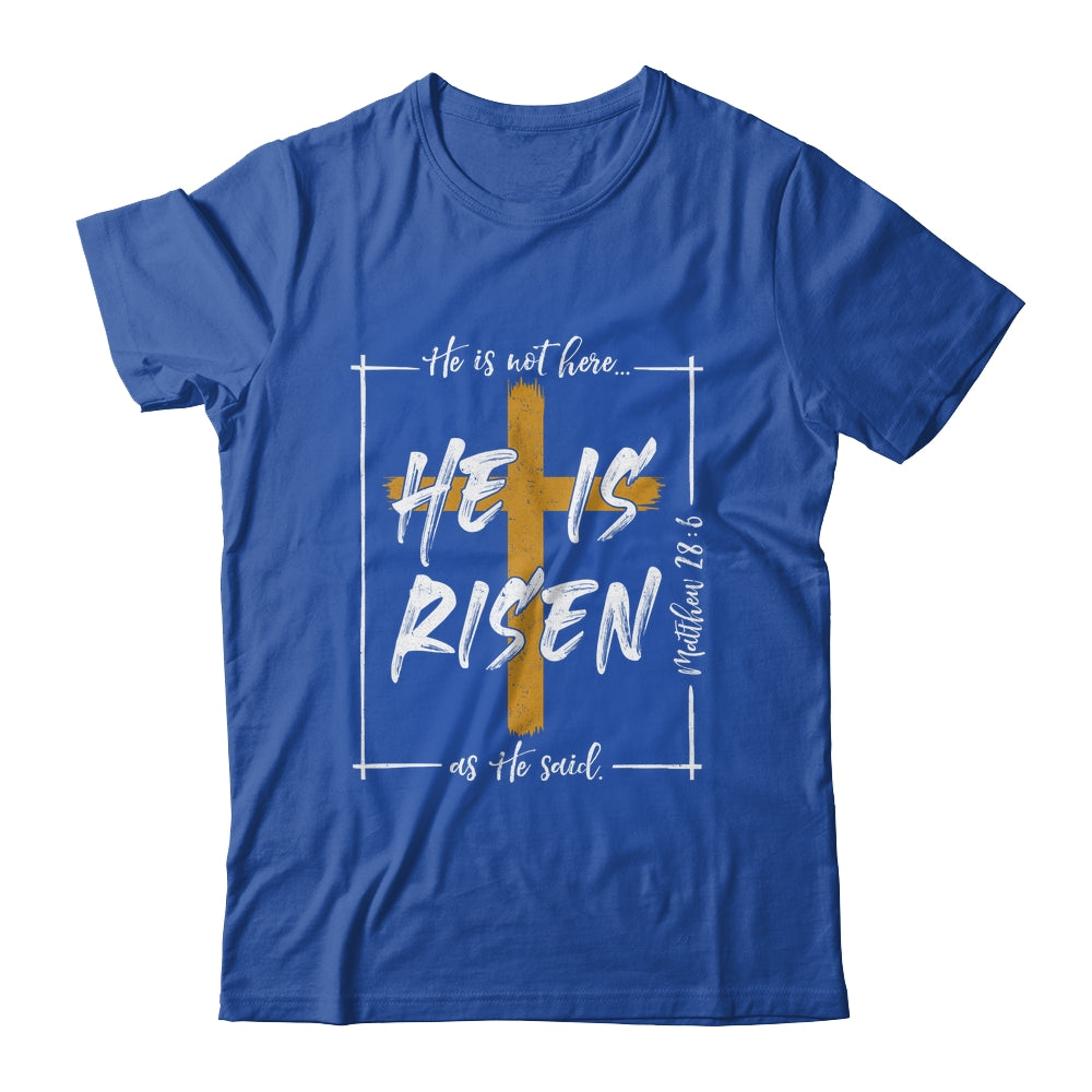 He Is Risen Easter Christian Cross Men Women Kids Shirt & Hoodie | teecentury