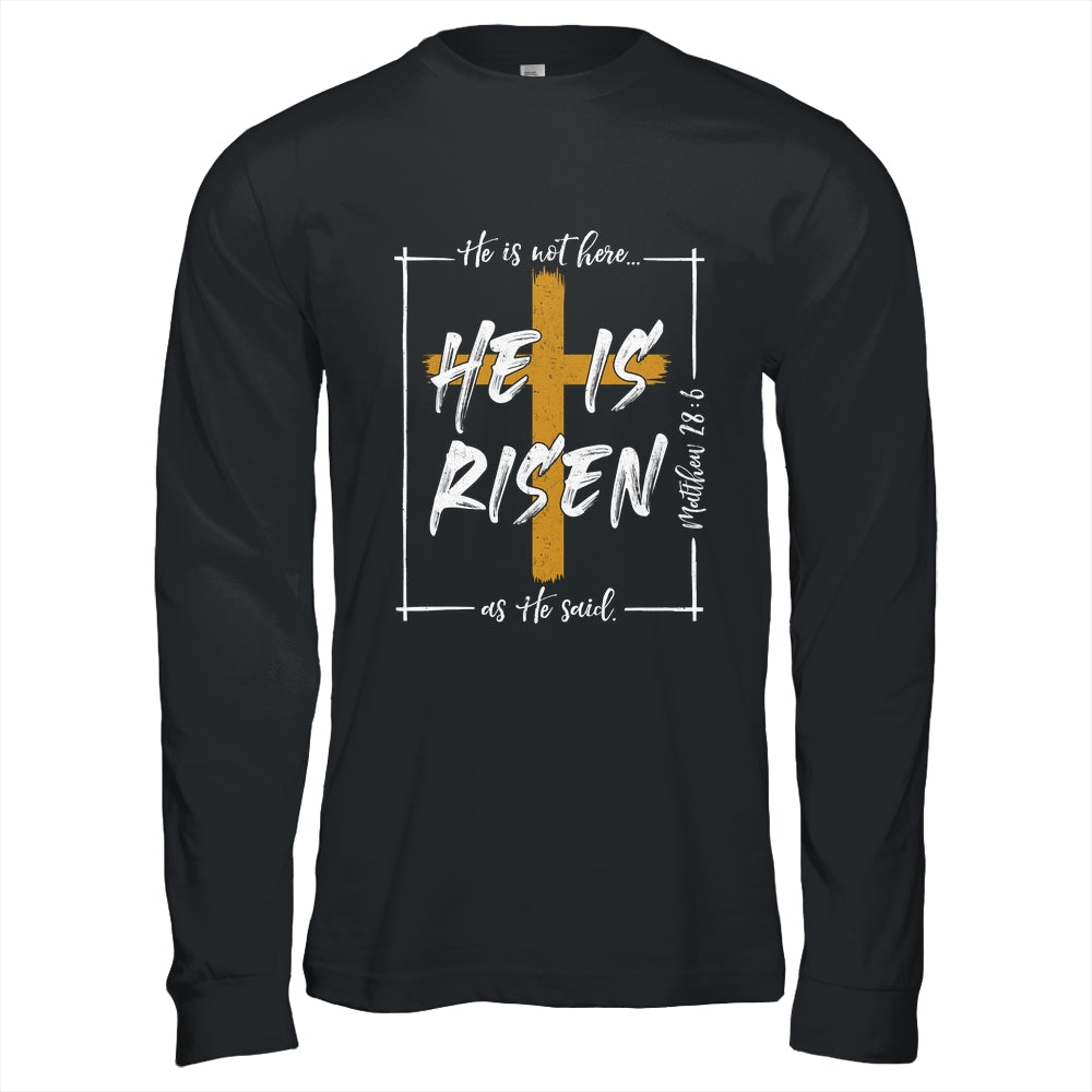 He Is Risen Easter Christian Cross Men Women Kids Shirt & Hoodie | teecentury