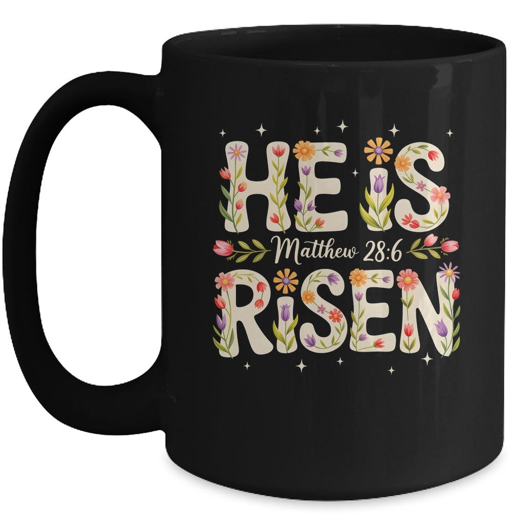 He Is Risen Jesus Christian Happy Easter Women Girls Mug | teecentury