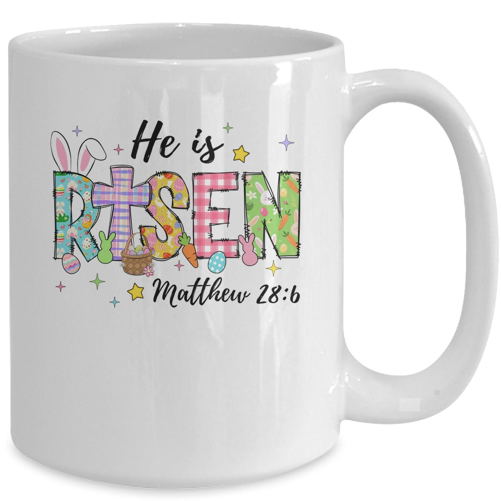 He Is Risen Jesus Christian Happy Easter Women Kids Girls Mug | teecentury