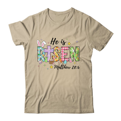 He Is Risen Jesus Christian Happy Easter Women Kids Girls Shirt & Sweatshirt | teecentury