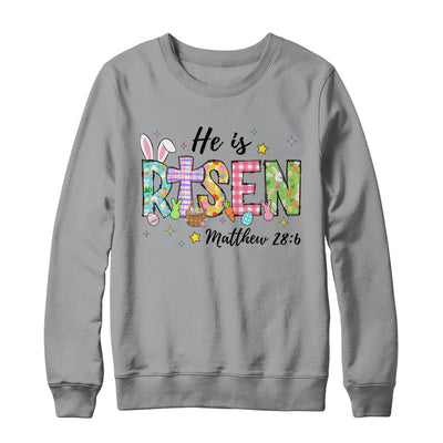 He Is Risen Jesus Christian Happy Easter Women Kids Girls Shirt & Sweatshirt | teecentury