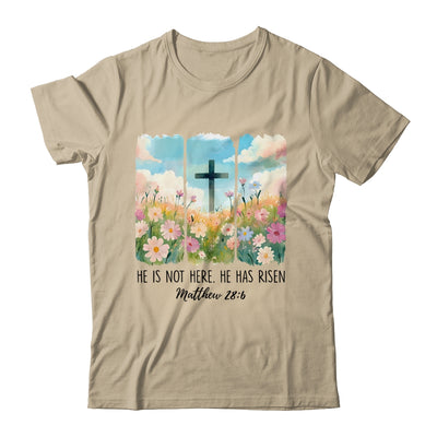 He Is Risen Wildflower Spring Easter Designs Christian Jesus Shirt & Sweatshirt | teecentury
