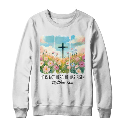 He Is Risen Wildflower Spring Easter Designs Christian Jesus Shirt & Sweatshirt | teecentury