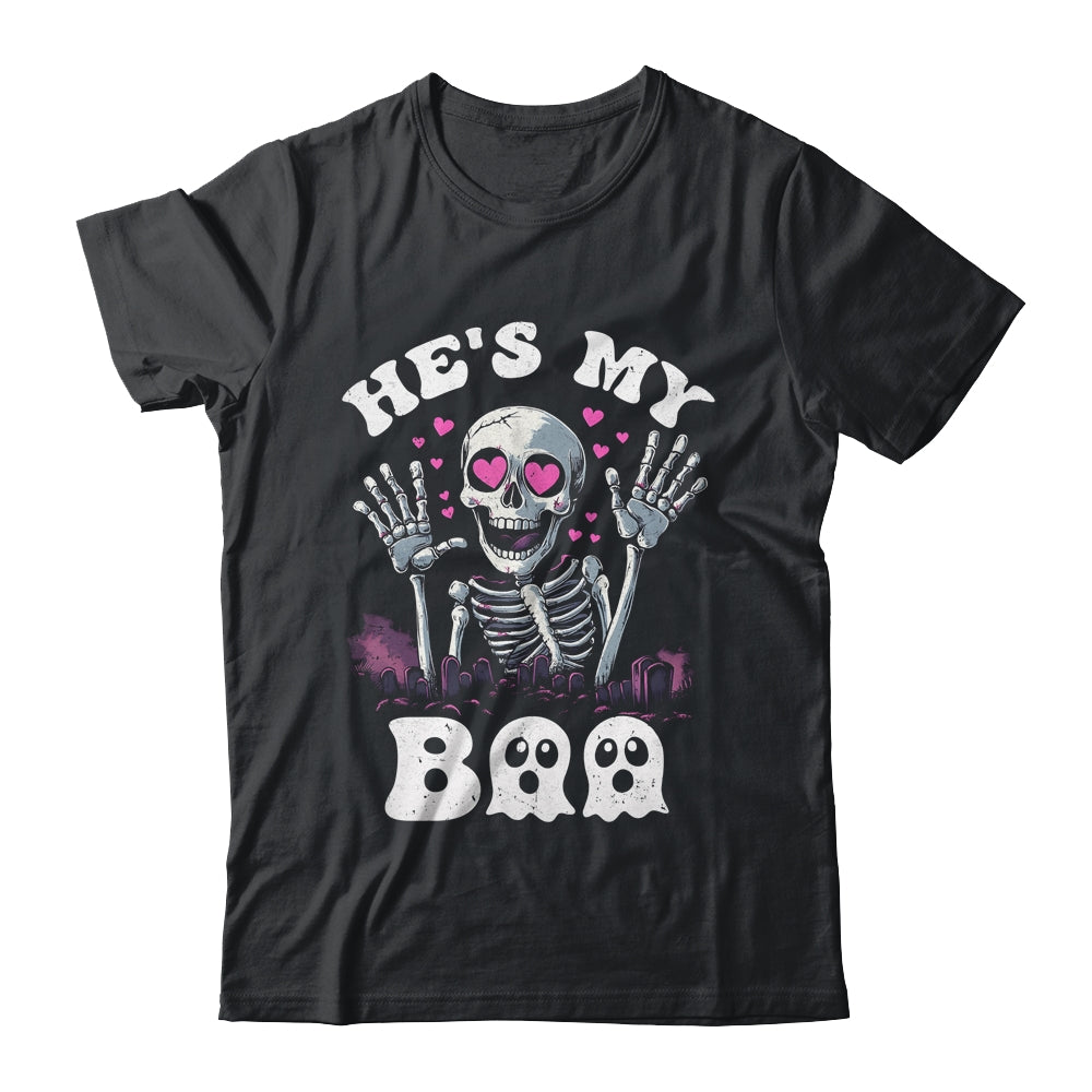 He's My Boo Matching Halloween Costume Couples She's My Boo Shirt & Hoodie | teecentury