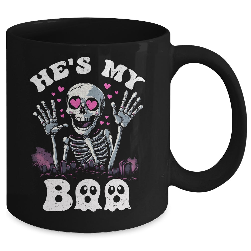 He's My Boo Matching Halloween Costume Couples She's My Boo Mug | teecentury