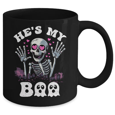 He's My Boo Matching Halloween Costume Couples She's My Boo Mug | teecentury