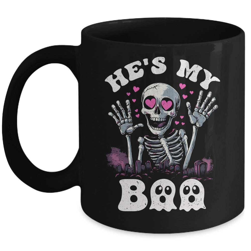 He's My Boo Matching Halloween Costume Couples She's My Boo Mug | teecentury