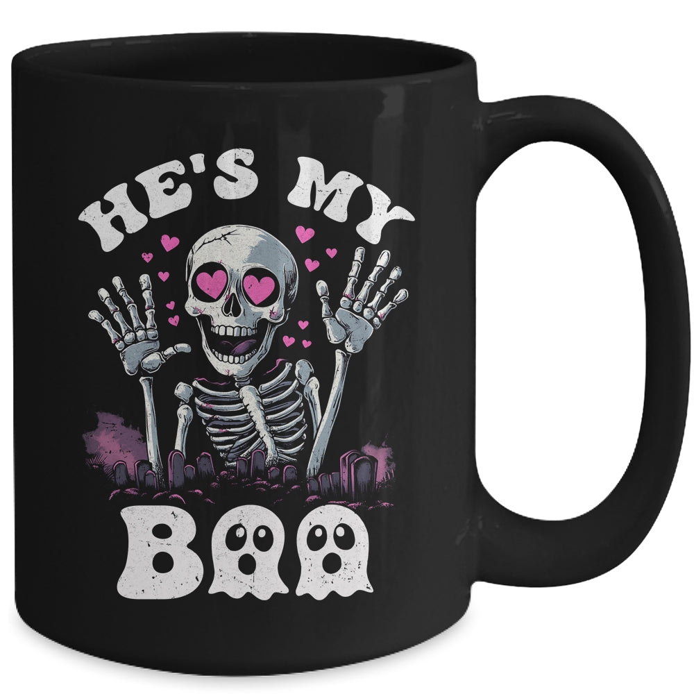 He's My Boo Matching Halloween Costume Couples She's My Boo Mug | teecentury