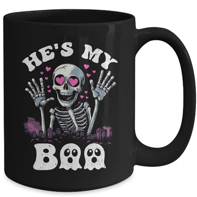 He's My Boo Matching Halloween Costume Couples She's My Boo Mug | teecentury