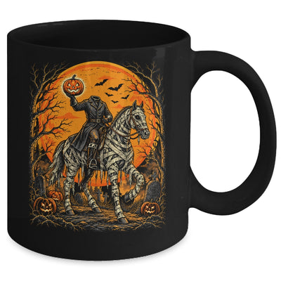 Headless Knight On Horse Pumpkin Halloween Costume Men Mug | teecentury