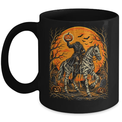 Headless Knight On Horse Pumpkin Halloween Costume Men Mug | teecentury