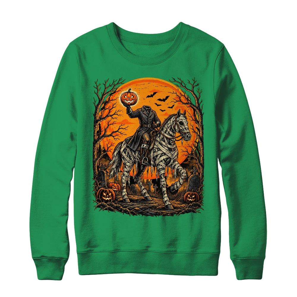 Headless Knight On Horse Pumpkin Halloween Costume Men Shirt & Sweatshirt | teecentury