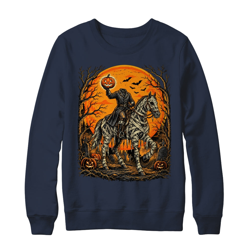 Headless Knight On Horse Pumpkin Halloween Costume Men Shirt & Sweatshirt | teecentury