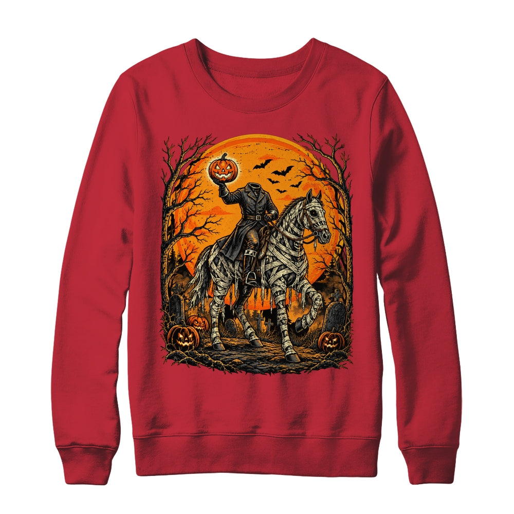 Headless Knight On Horse Pumpkin Halloween Costume Men Shirt & Sweatshirt | teecentury