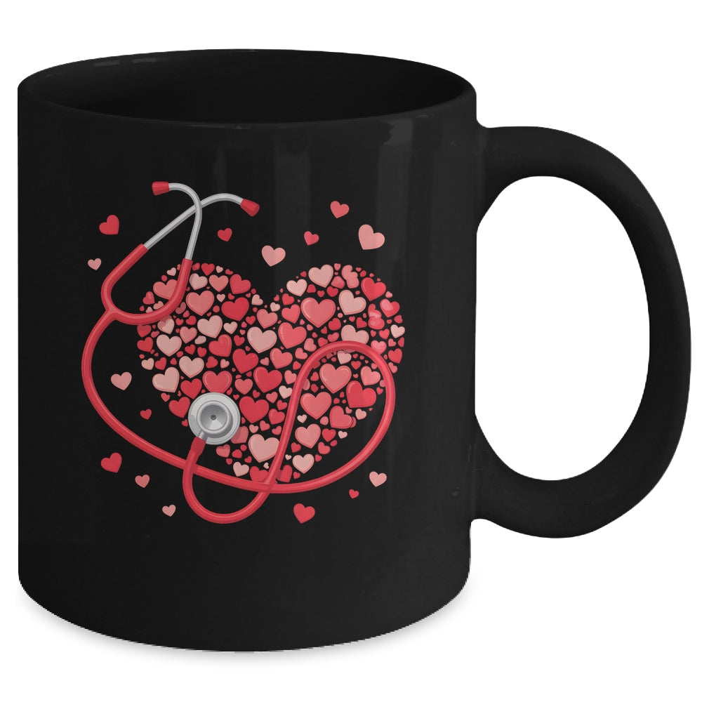 Health Care Stethoscope Medical Staff Nurse Nursing Heart Mug | teecentury