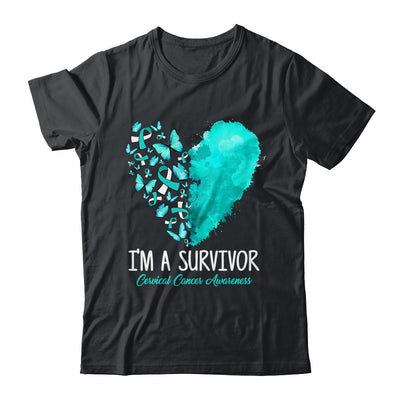 Heart I'm A Survivor Cervical Cancer Awareness Month Shirt & Hoodie | teecentury