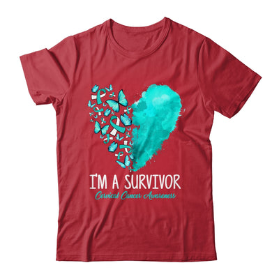 Heart I'm A Survivor Cervical Cancer Awareness Month Shirt & Hoodie | teecentury