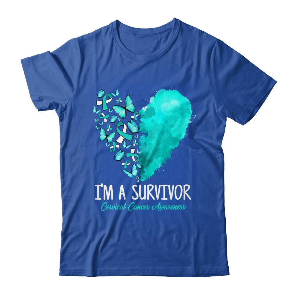 Heart I'm A Survivor Cervical Cancer Awareness Month Shirt & Hoodie | teecentury
