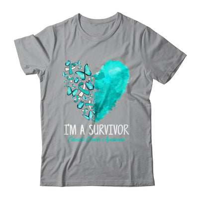 Heart I'm A Survivor Cervical Cancer Awareness Month Shirt & Hoodie | teecentury