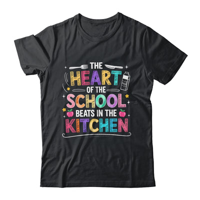 Heart Of The School Beats In The Kitchen Lunch Lady Funny Shirt & Hoodie | teecentury