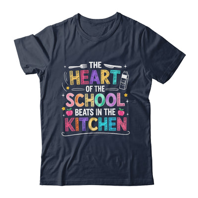 Heart Of The School Beats In The Kitchen Lunch Lady Funny Shirt & Hoodie | teecentury