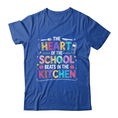 Heart Of The School Beats In The Kitchen Lunch Lady Funny Shirt & Hoodie | teecentury