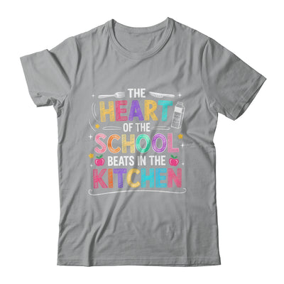 Heart Of The School Beats In The Kitchen Lunch Lady Funny Shirt & Hoodie | teecentury