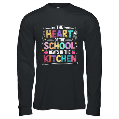Heart Of The School Beats In The Kitchen Lunch Lady Funny Shirt & Hoodie | teecentury