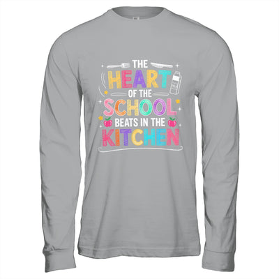 Heart Of The School Beats In The Kitchen Lunch Lady Funny Shirt & Hoodie | teecentury
