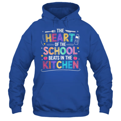 Heart Of The School Beats In The Kitchen Lunch Lady Funny Shirt & Hoodie | teecentury