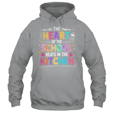 Heart Of The School Beats In The Kitchen Lunch Lady Funny Shirt & Hoodie | teecentury