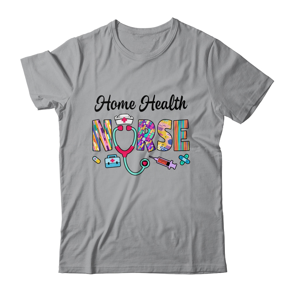 Heart Stethoscope Home Health Nurse Nursing Design For Women Shirt & Tank Top | teecentury