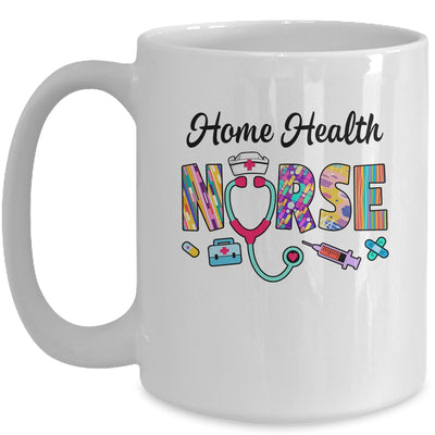 Heart Stethoscope Home Health Nurse Nursing Design For Women Mug | teecentury