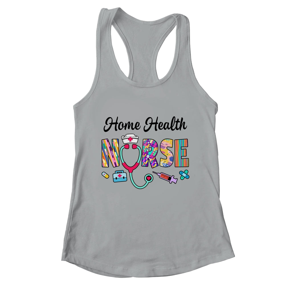 Heart Stethoscope Home Health Nurse Nursing Design For Women Shirt & Tank Top | teecentury