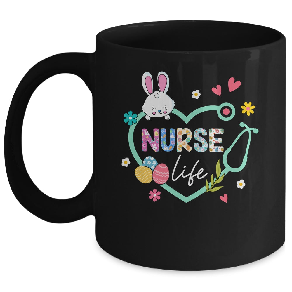 Heart Stethoscope Nurse Easter Nurse Life Funny Easter Day Mug | teecentury