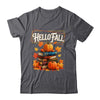 Hello Fall Pumpkin And Books Reading Lovers In Autumn Fall Shirt & Sweatshirt | teecentury