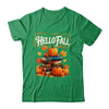 Hello Fall Pumpkin And Books Reading Lovers In Autumn Fall Shirt & Sweatshirt | teecentury