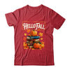 Hello Fall Pumpkin And Books Reading Lovers In Autumn Fall Shirt & Sweatshirt | teecentury