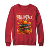 Hello Fall Pumpkin And Books Reading Lovers In Autumn Fall Shirt & Sweatshirt | teecentury