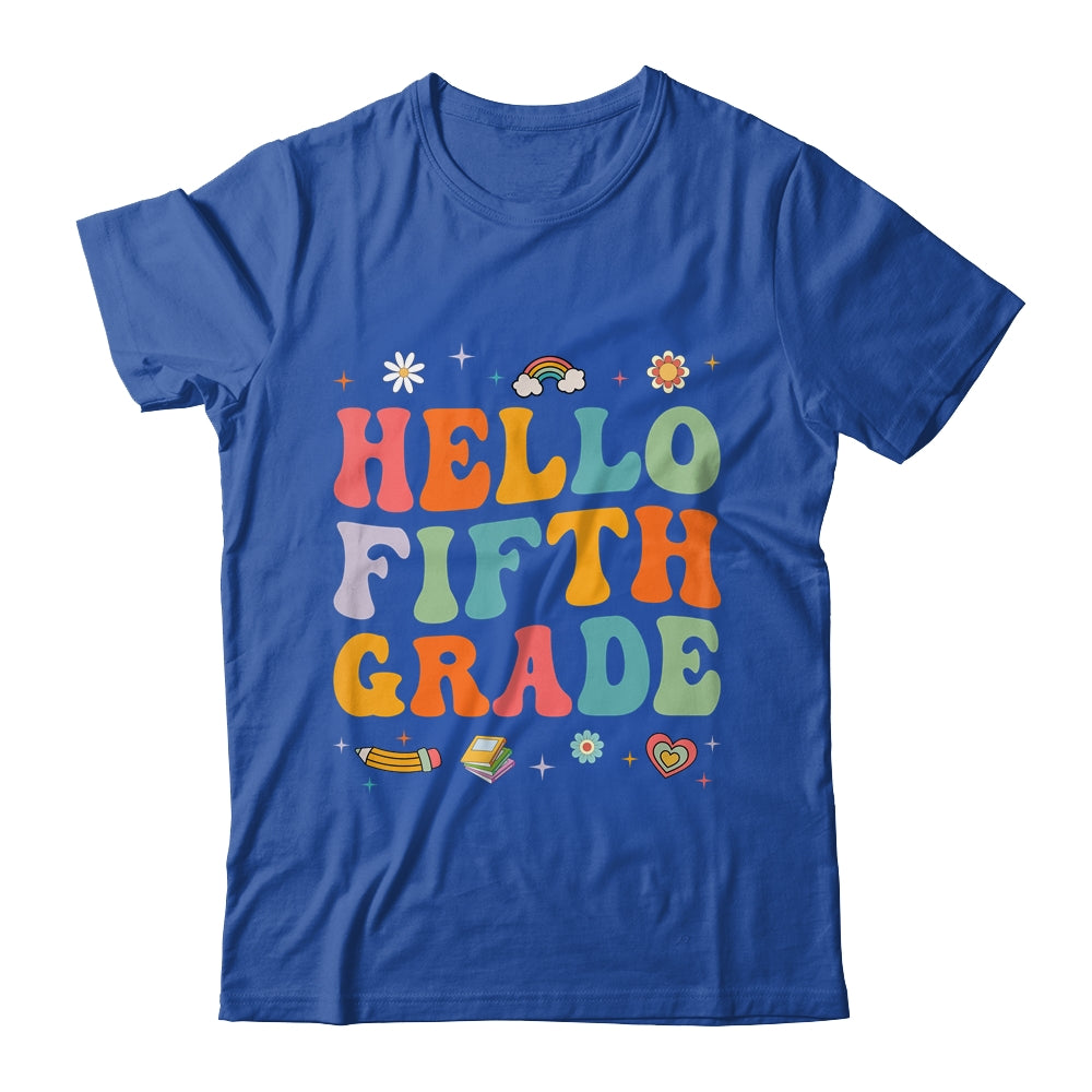 Hello Fifth 5th Grade Back To School Teachers Kids Girls Shirt & Hoodie | teecentury