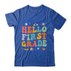 Hello First 1st Grade Back To School Teachers Kids Girls Shirt & Hoodie | teecentury