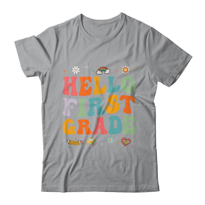Hello First 1st Grade Back To School Teachers Kids Girls Shirt & Hoodie | teecentury
