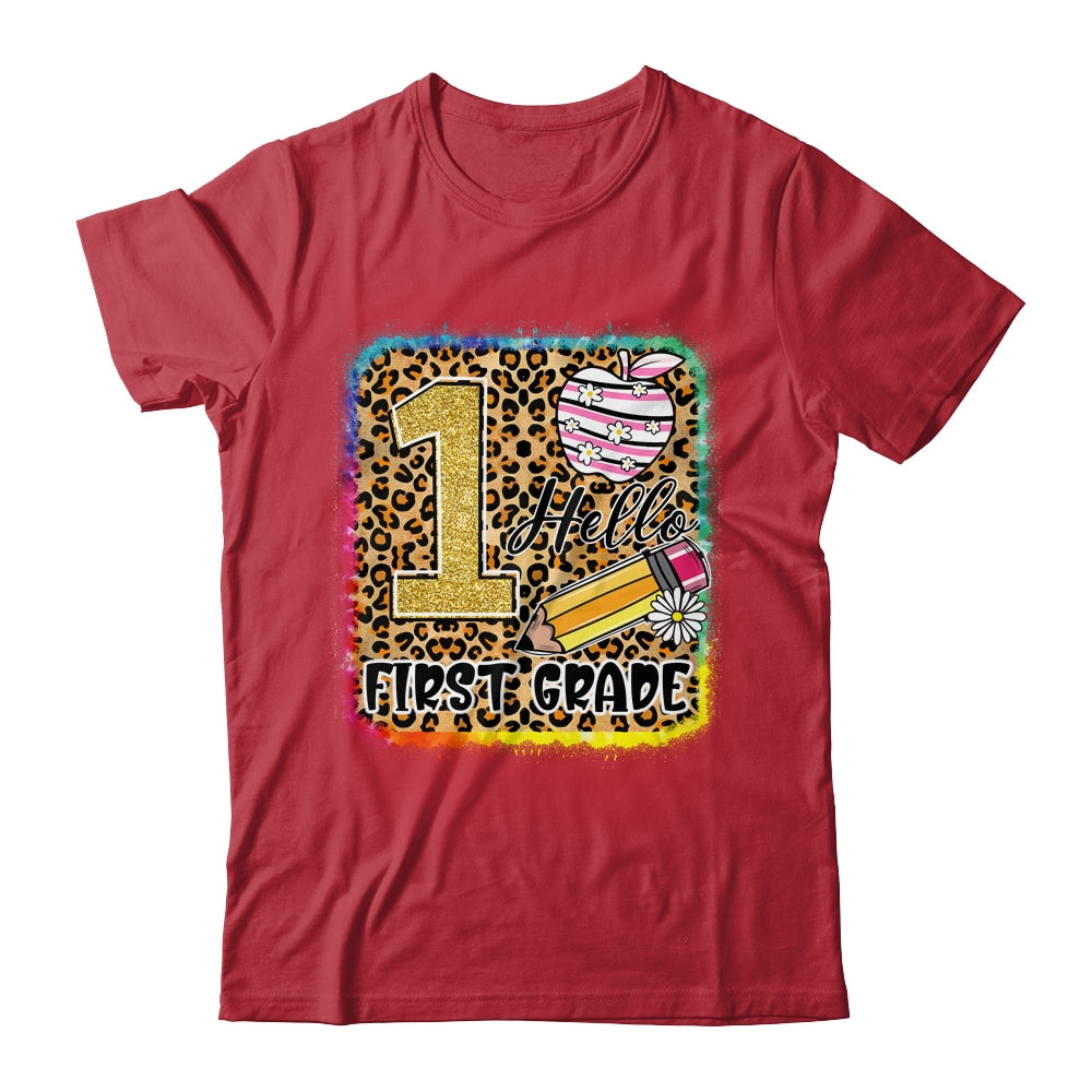 Hello First Grade Back To School 1st Grade Teacher Girls Shirt & Hoodie | teecentury