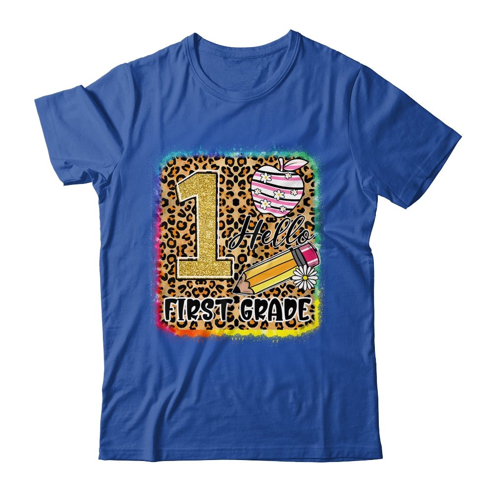 Hello First Grade Back To School 1st Grade Teacher Girls Shirt & Hoodie | teecentury