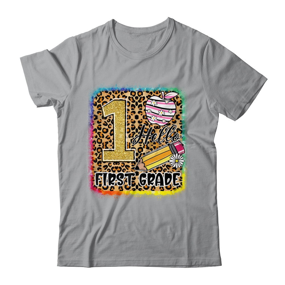 Hello First Grade Back To School 1st Grade Teacher Girls Shirt & Hoodie | teecentury