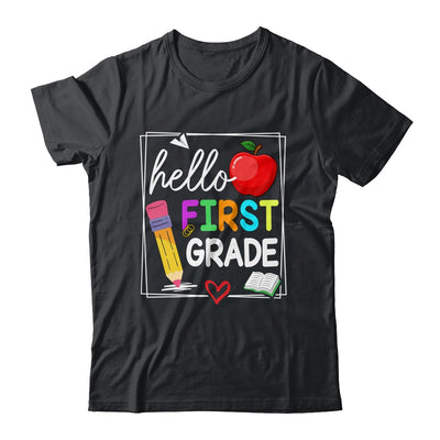 Hello First Grade Team 1st Grade Back To School Teacher Kids Shirt & Hoodie | teecentury