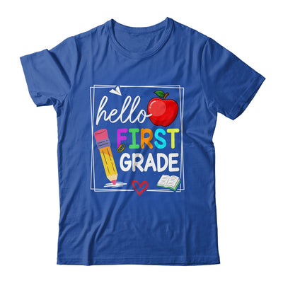 Hello First Grade Team 1st Grade Back To School Teacher Kids Shirt & Hoodie | teecentury
