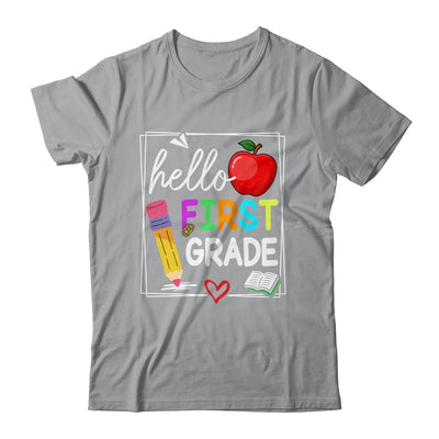 Hello First Grade Team 1st Grade Back To School Teacher Kids Shirt & Hoodie | teecentury